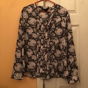 Banana Republic Floral Blouse